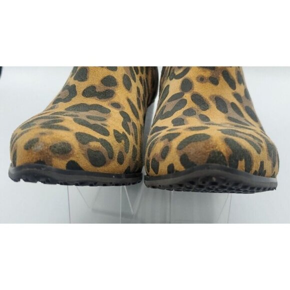 BLONDO Women's Animal Print Leather Wwaterproof Ankle Boots Heels  Sz 9.5M - Picture 10 of 15
